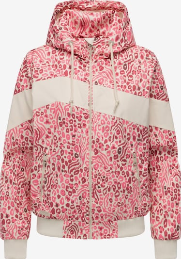 Ragwear Toiminnallinen takki 'Oggie' värissä magenta / vadelma / valkoinen, Tuotenäkymä