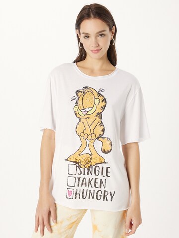 Frogbox Koszulka 'Garfield Hungry' w kolorze biały: przód