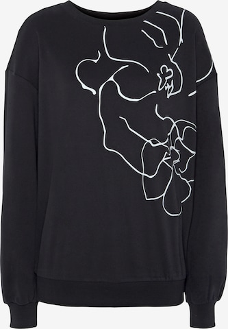 LASCANA - Sudadera en negro: frente