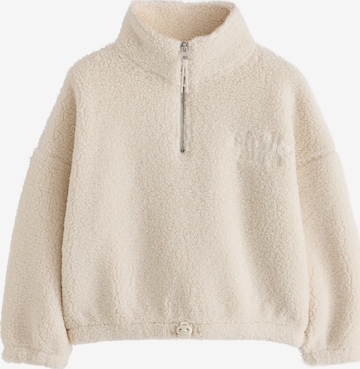 Next Fleece jacket in Beige: front