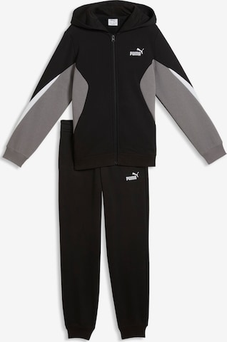 PUMA Sweatsuit in Black: front