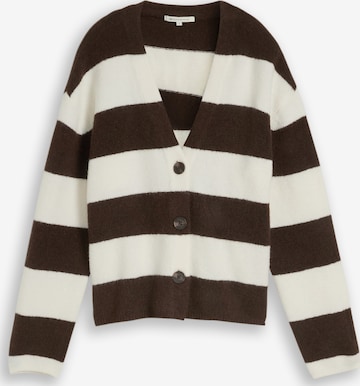 TOM TAILOR DENIM - Cárdigan en marrón: frente