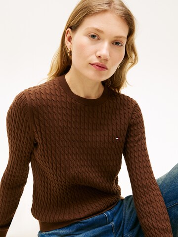 TOMMY HILFIGER Pullover in Braun