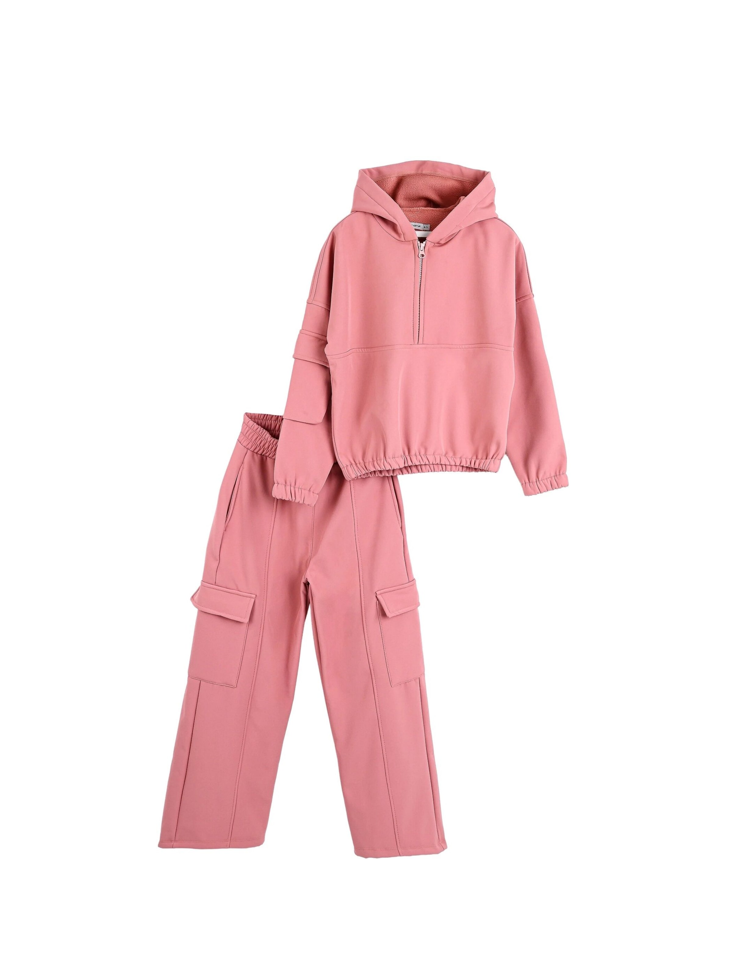 Solang Freizeitanzug Cargo Tracksuit in Pink: Vorderseite