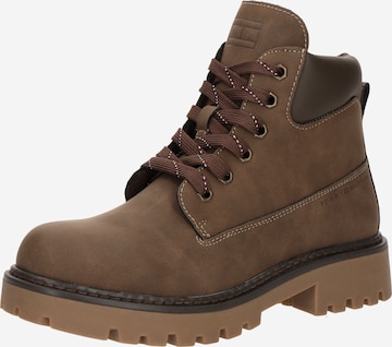 Bottes TOMMY HILFIGER en marron : devant