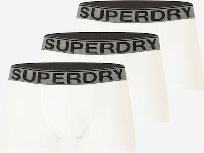 Superdry Boxershorts in dunkelgrau / schwarz / weiß, Produktansicht