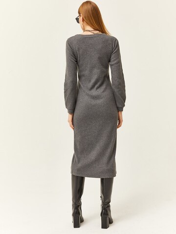 Robe-chemise olalook en gris