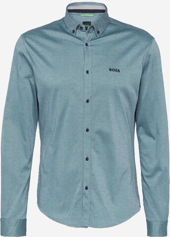 BOSS Button Up Shirt 'BIADO' in Blue: front