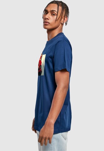 T-Shirt 'Grand Red Girl' Merchcode en bleu