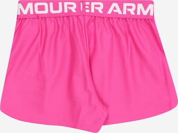 UNDER ARMOUR Обычный Спортивные штаны 'Play Up Solid' в Ярко-розовый