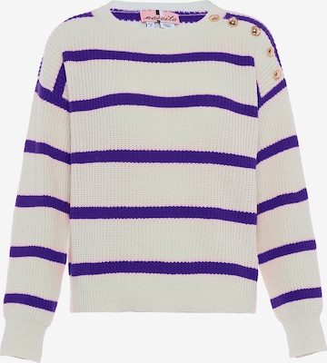 Pull-over nascita en violet : devant