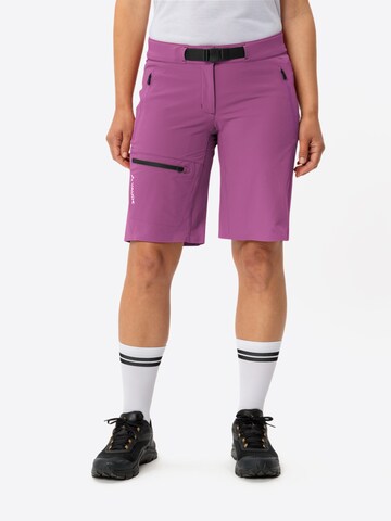 VAUDE Regular Outdoor trousers 'Badile' in Purple: front