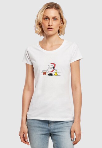 T-shirt 'Peanuts Snoopy Santa' Merchcode en blanc : devant