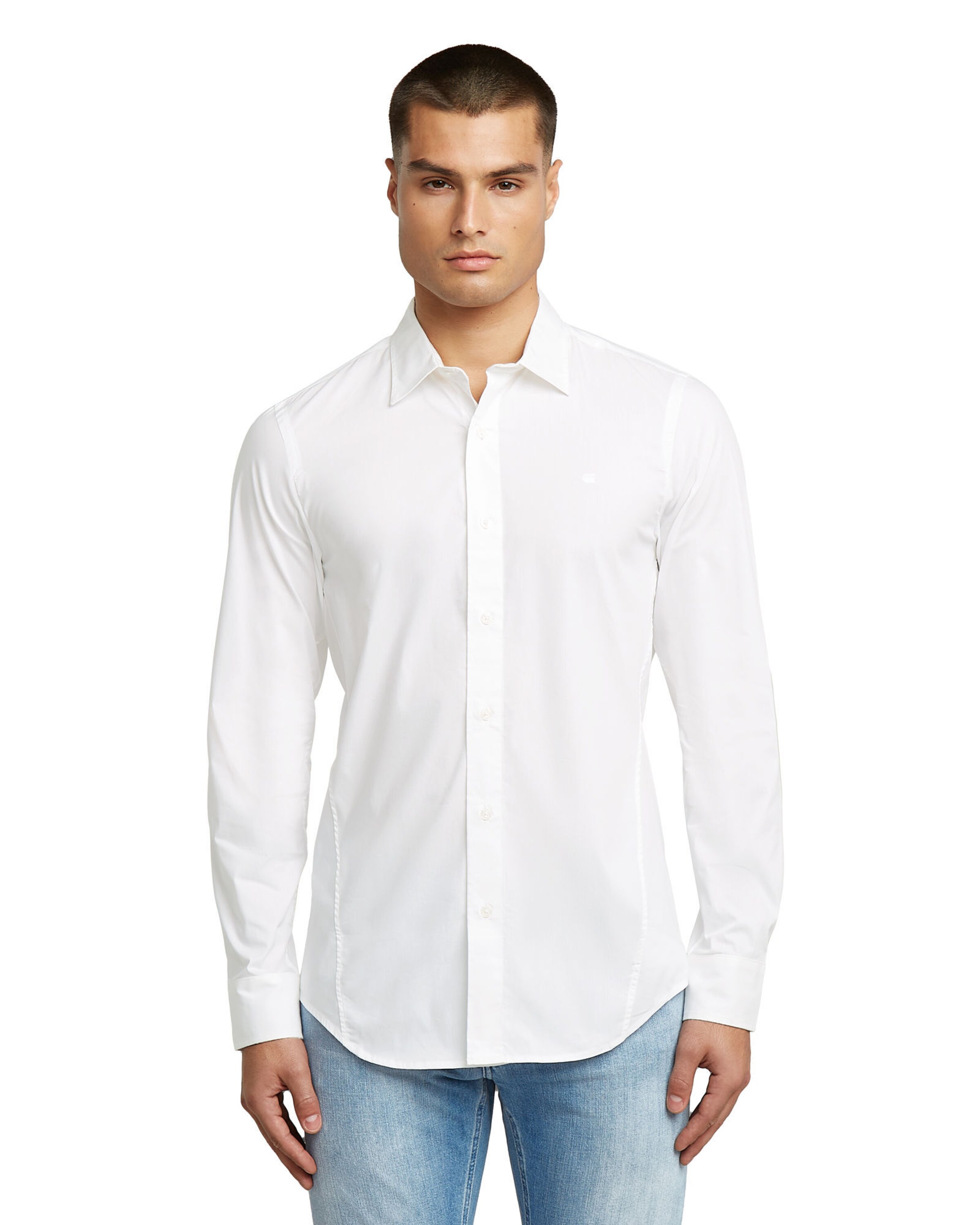 G-STAR Slim fit Overhemd in Wit: voorkant