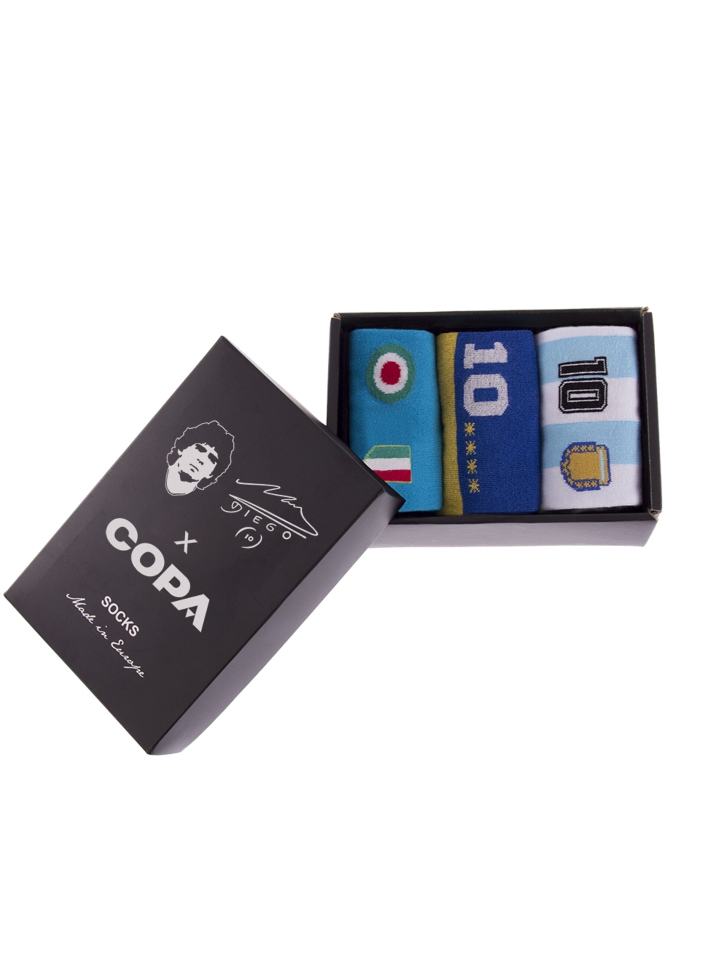 COPA FOOTBALL Kousen 'Maradona X COPA Number 10 Sokken Box' in Zwart