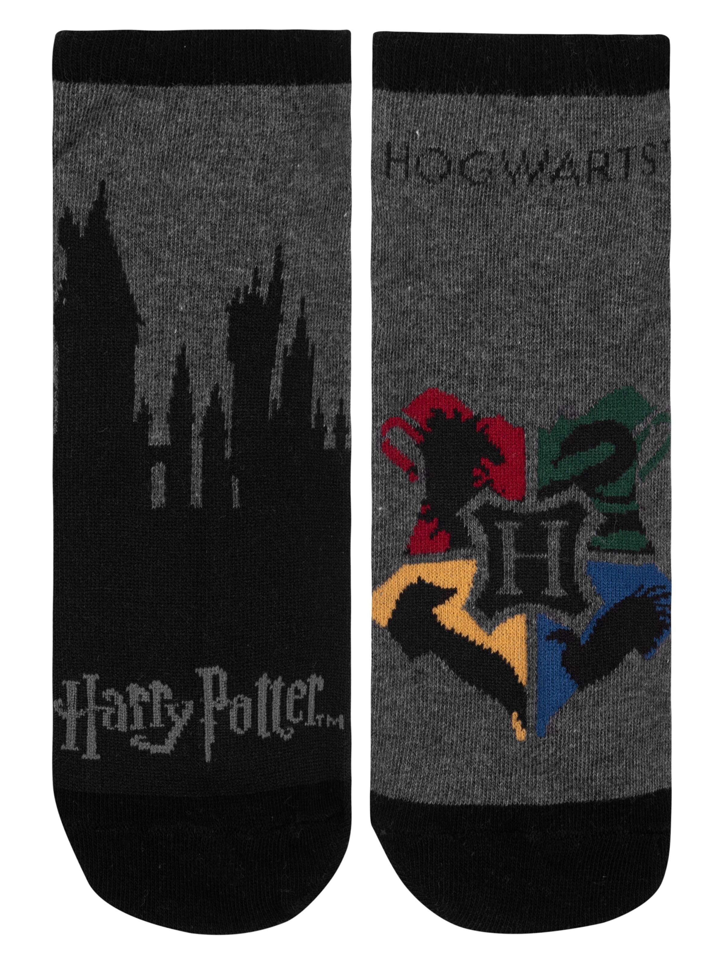 Harry Potter Socks 'Hogwarts' in Grey