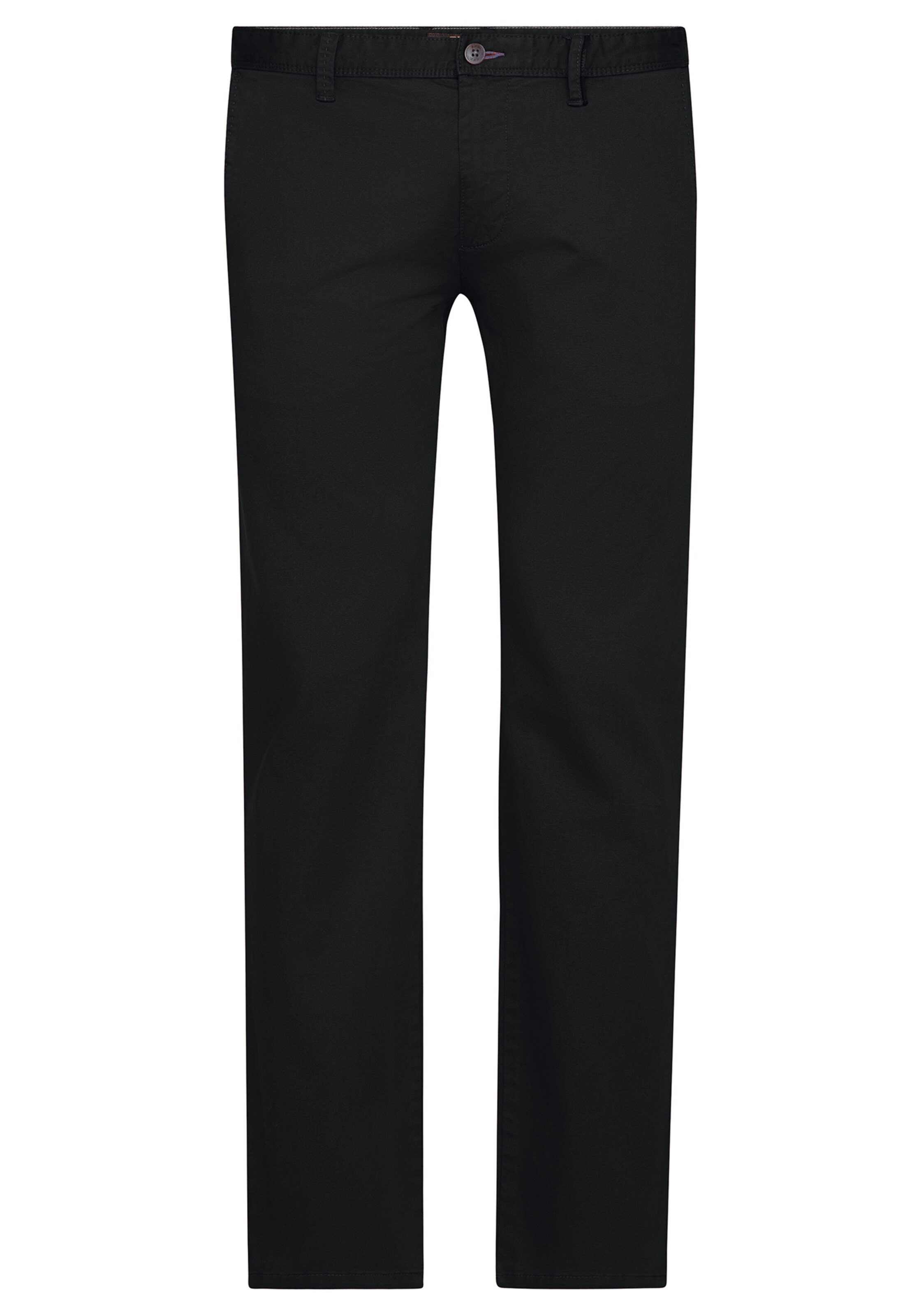 REDPOINT Chino Pants in Black: front