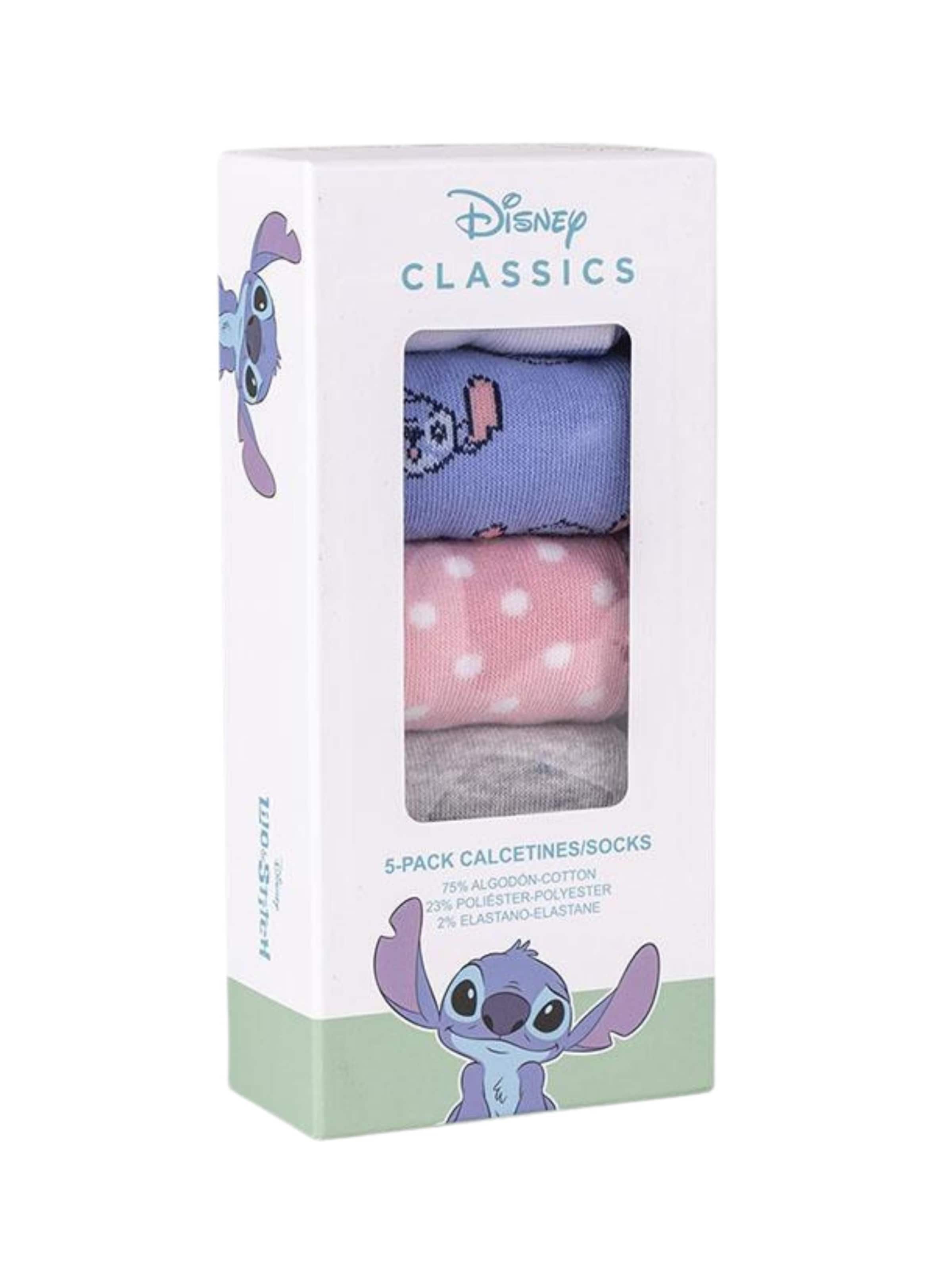 Chaussettes 'Socken Pack 5-teilig Stitch' DISNEY en violet