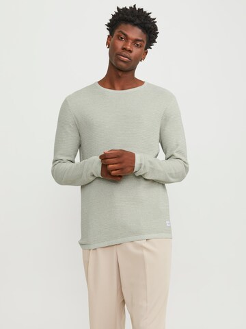 JACK & JONES Pullover 'JJEGreg' in Grün