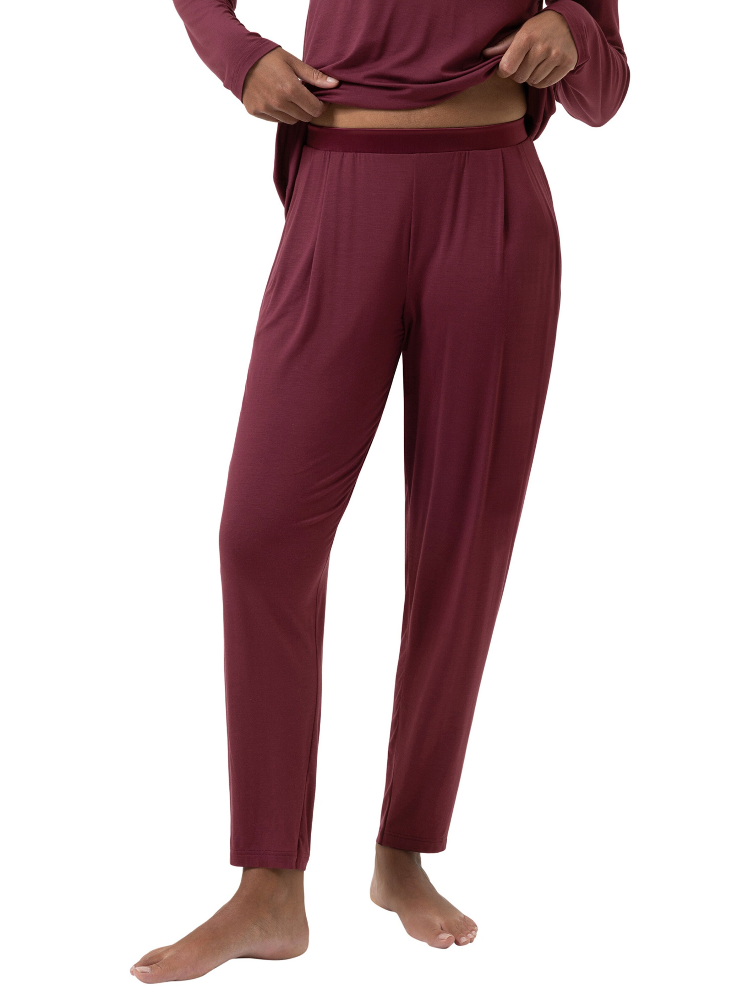 Mey Skinny Pajama pants 'Pure Chic' in Red: front