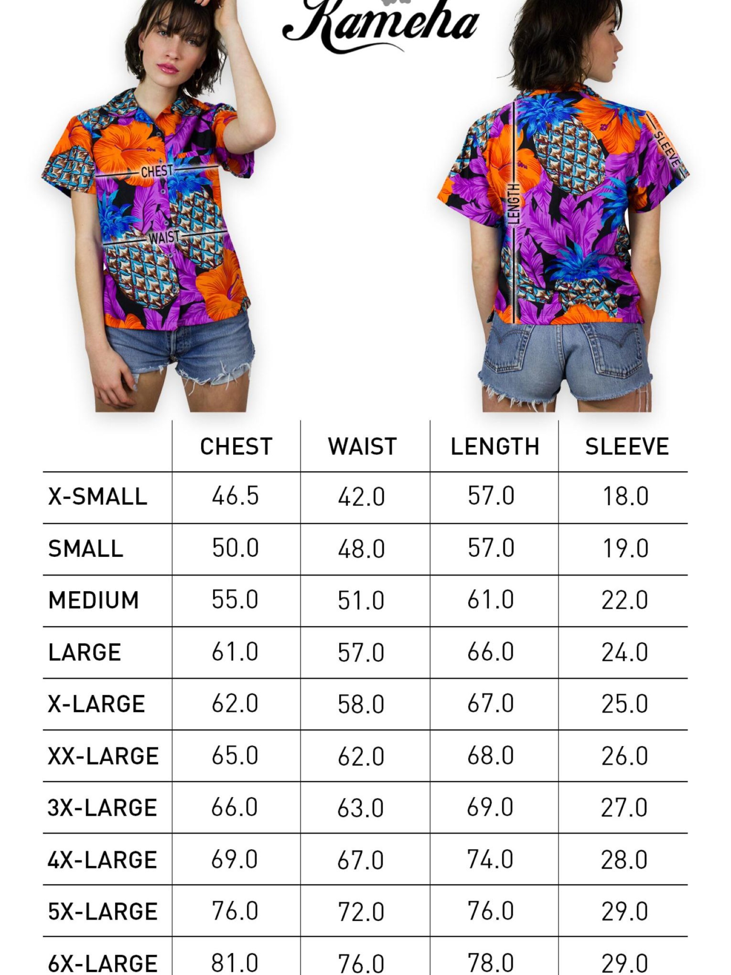 King Kameha Bluse 'Pineapple Hibiscus Black Line'‌‌‌‌ in Lila