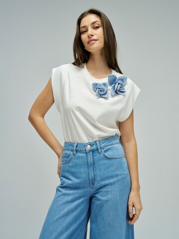 Salsa Jeans T-shirts in Weiß: Vorderseite