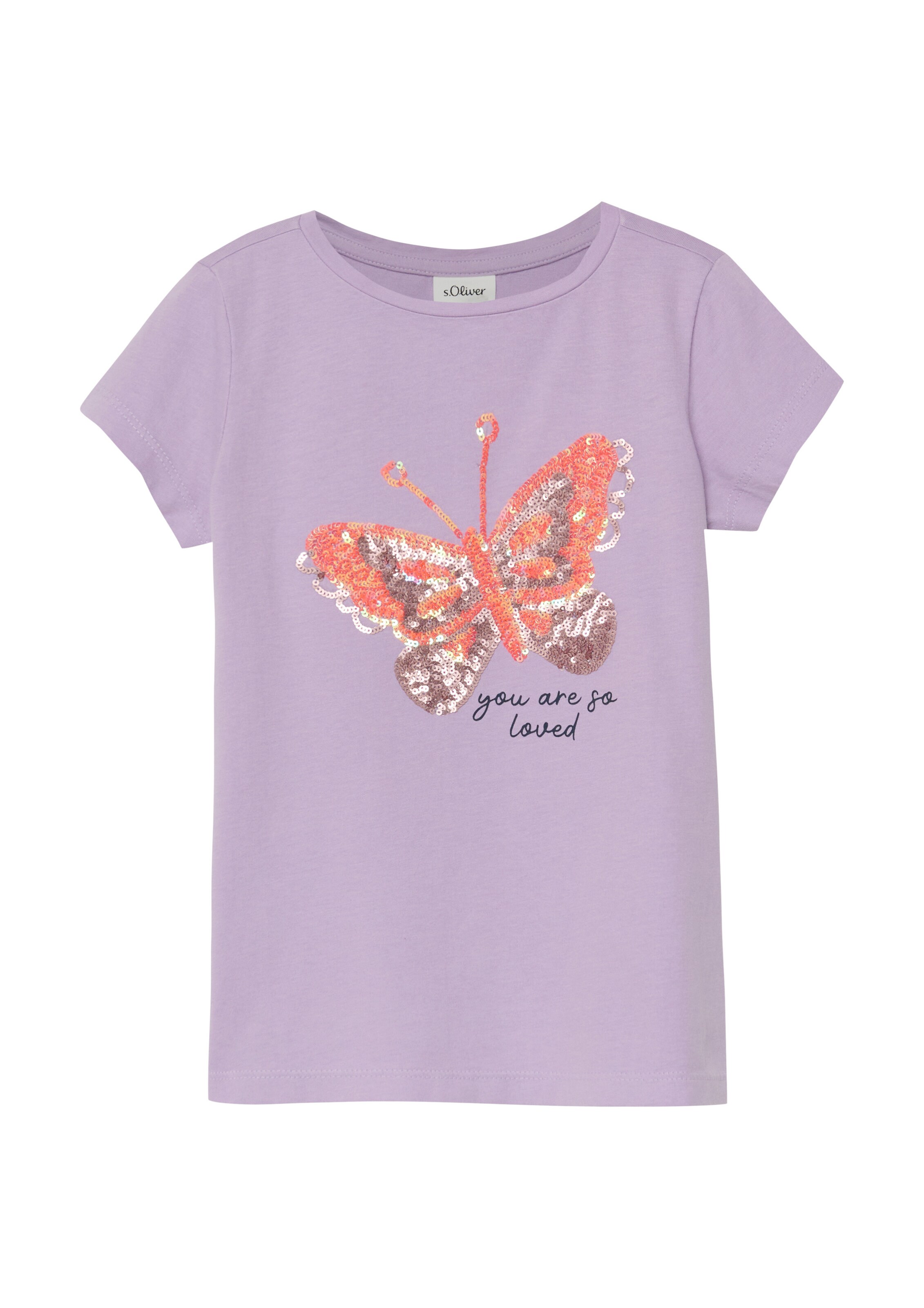 T-Shirt s.Oliver en violet : devant