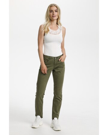 Cream Slimfit Jeans 'Lotte' in Grün