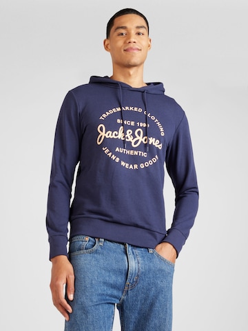 JACK & JONES Суичър 'FOREST' в синьо: отпред