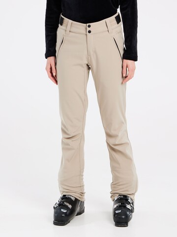 PROTEST Slim fit Workout Pants 'LOLE' in Brown