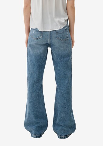 Wide leg Jeans de la QS pe albastru