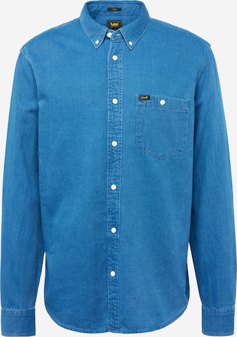 Lee Regular Fit Skjorte i blå: forside