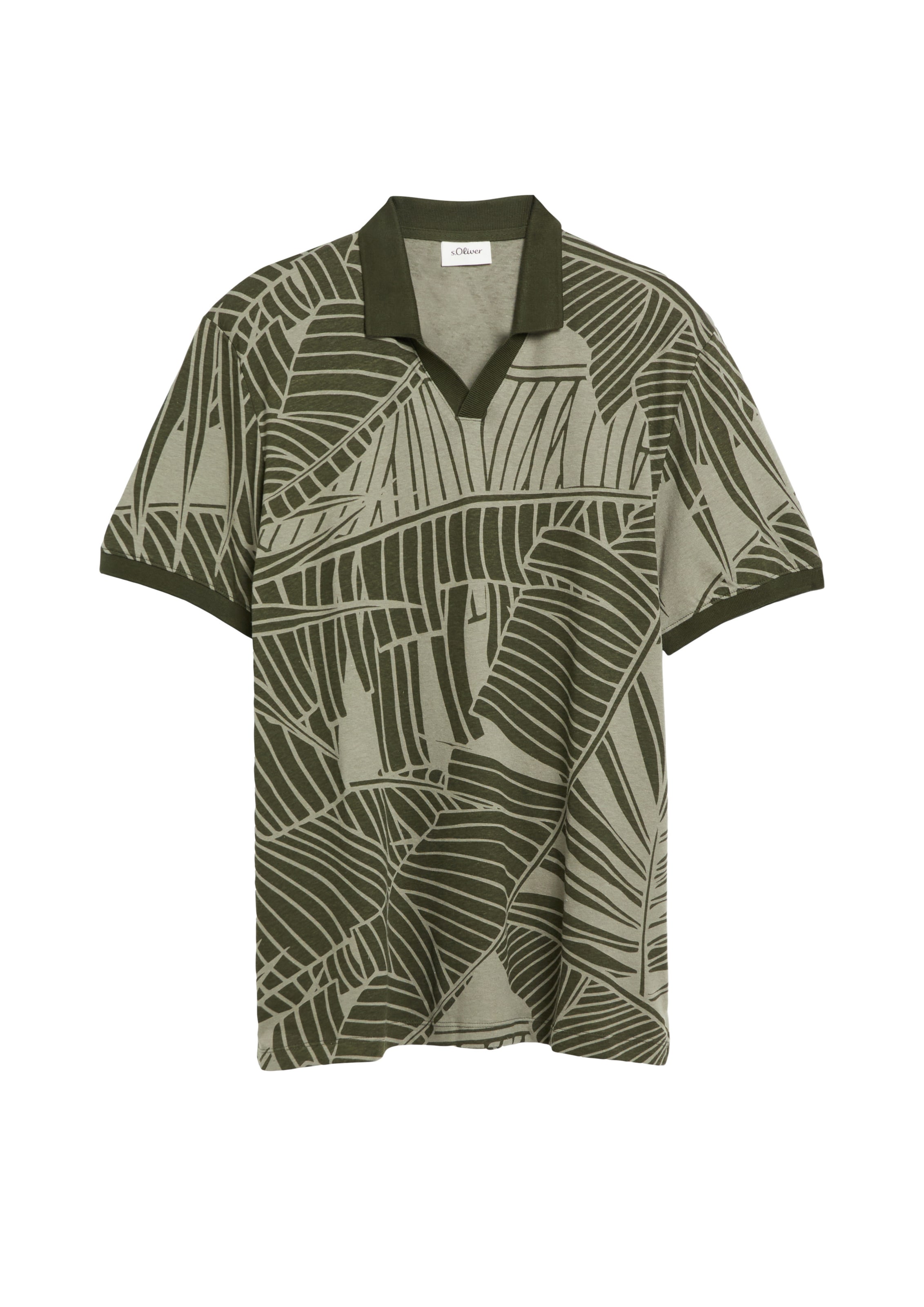 s.Oliver Shirt in Groen: voorkant
