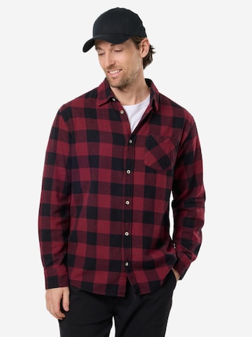 Regular fit Camicia 'Denver' di Denim Factory in rosso