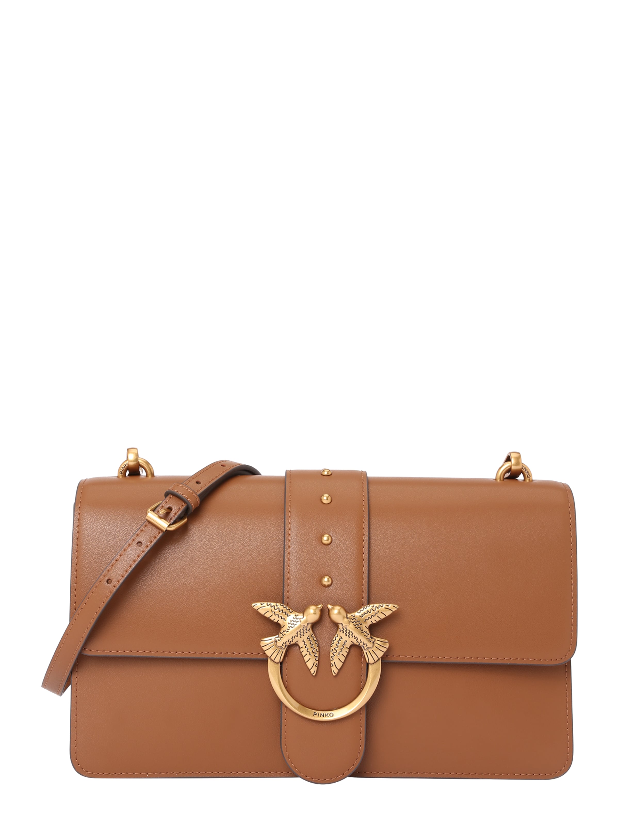 PINKO Crossbody Bag 'LOVE ONE CLASSIC' in Brown: front