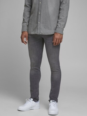 JACK & JONES Skinny Jeans 'Liam' in Grijs: voorkant