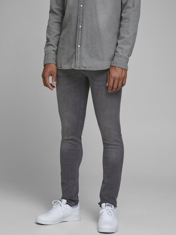 JACK & JONES Skinny Jeans 'Liam' in Grey: front