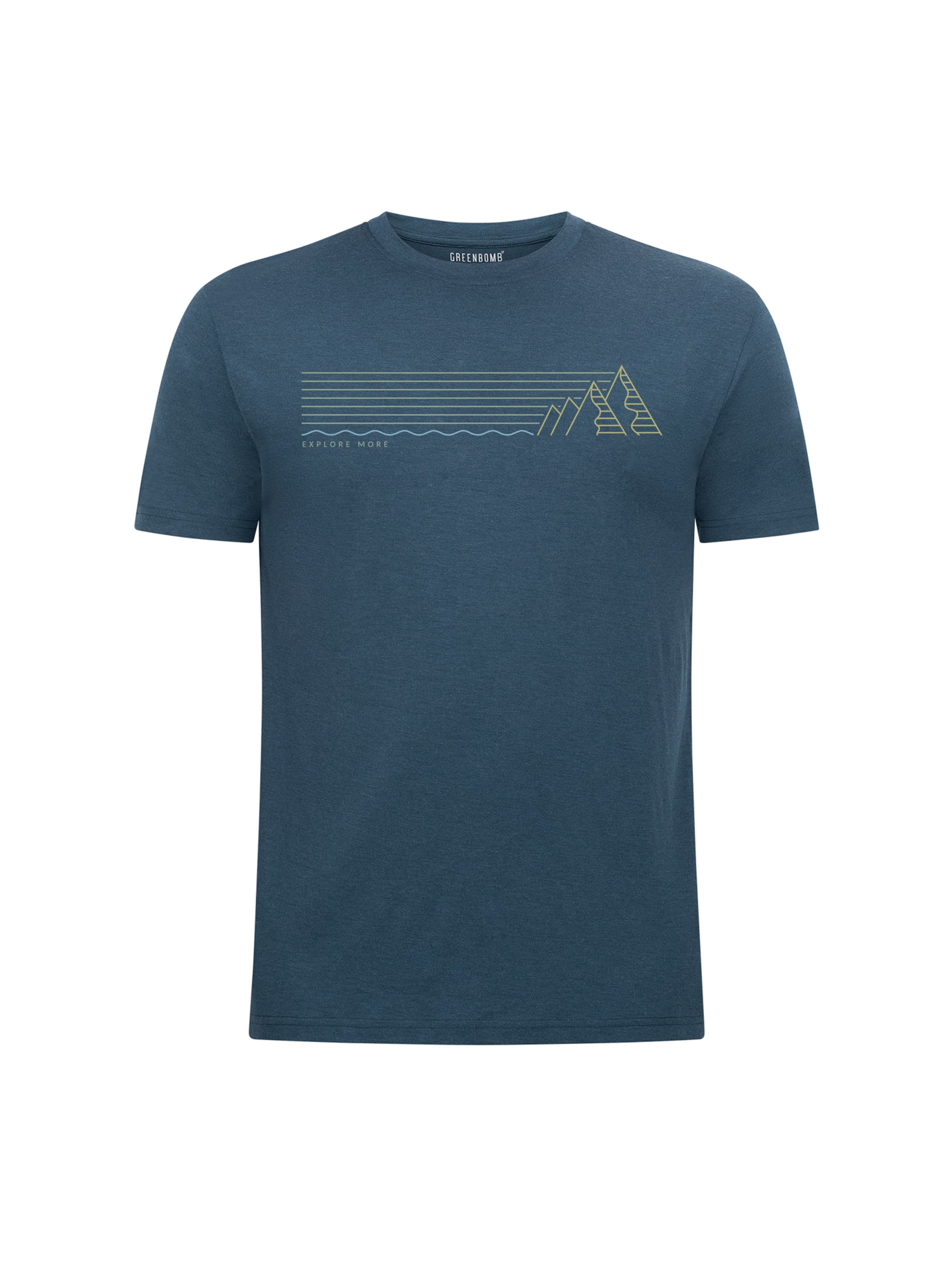 Maglia funzionale ' Loom Nature Explore ' di GREENBOMB in blu: frontale