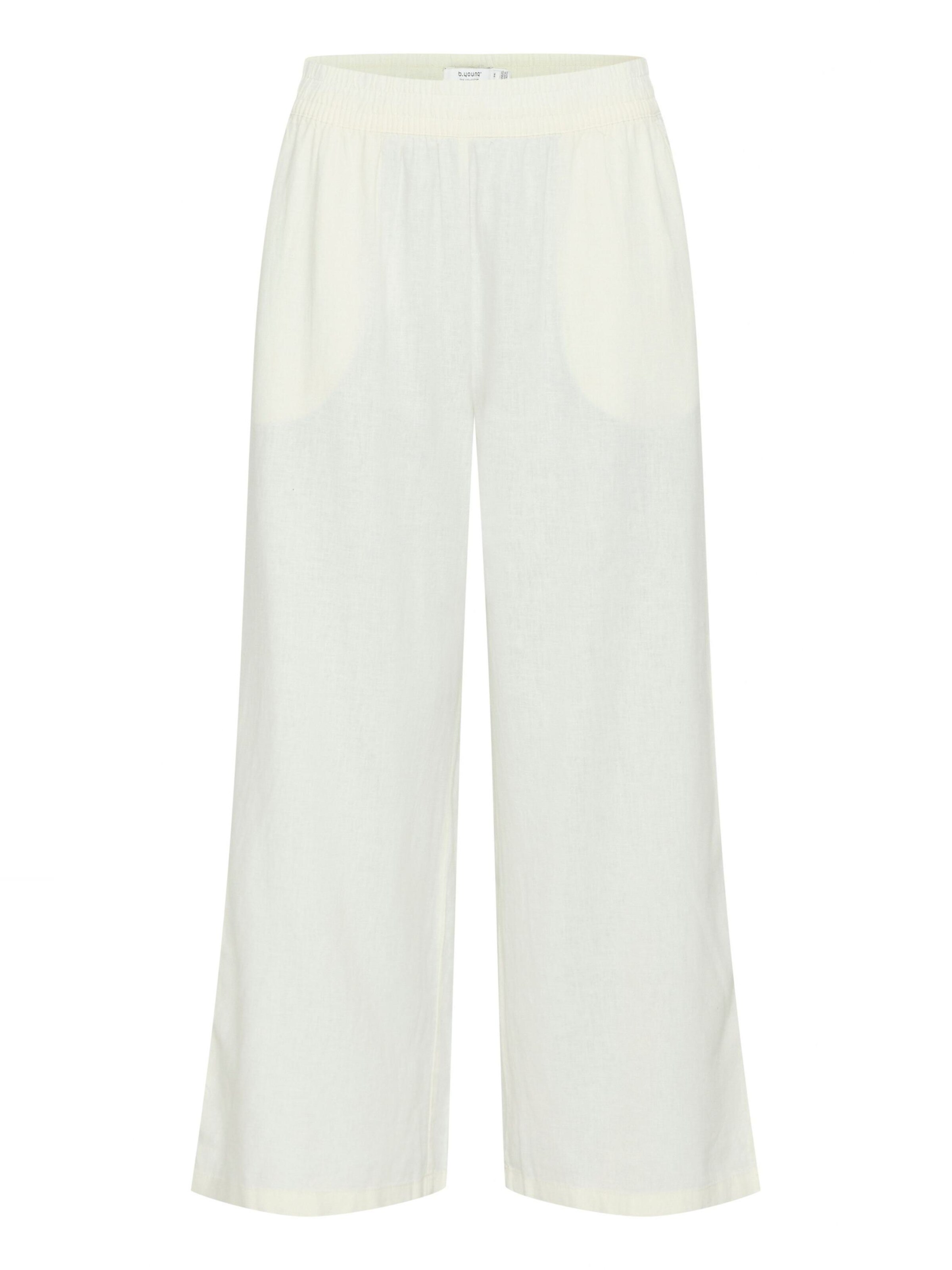 Pantaloni 'BYFalakka' di b.young in bianco: frontale