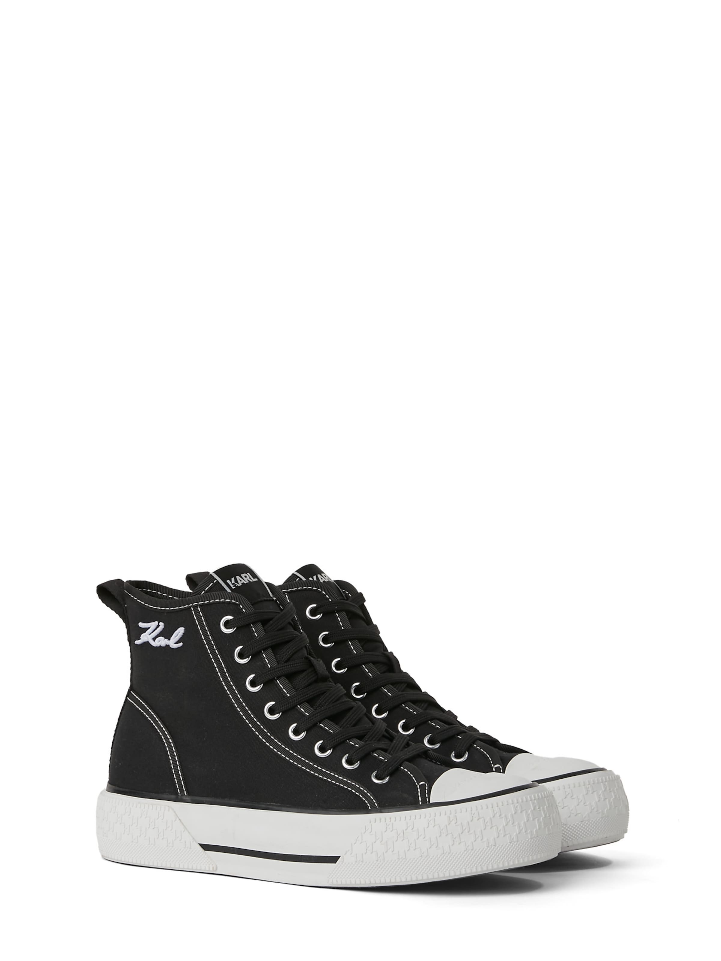 Karl Lagerfeld Кроссовки на платформе 'Kampus Max III' в Черный