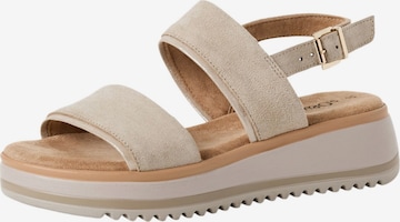 s.Oliver Sandals in Beige: front