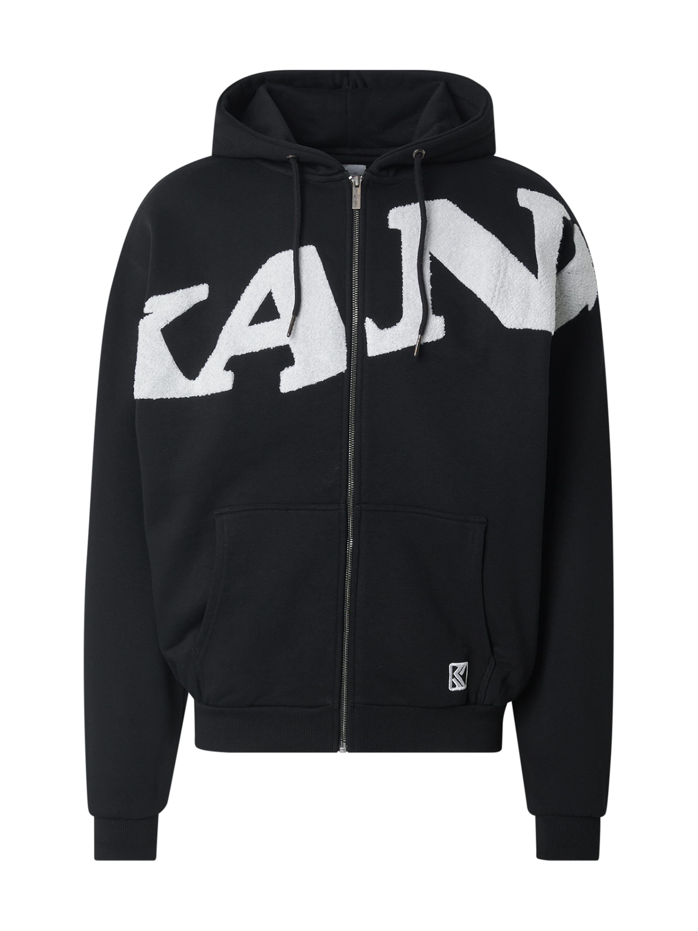 melns Karl Kani Sportiska jaka: no priekšpuses