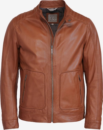 JCC Lederjacke in Braun: Vorderseite