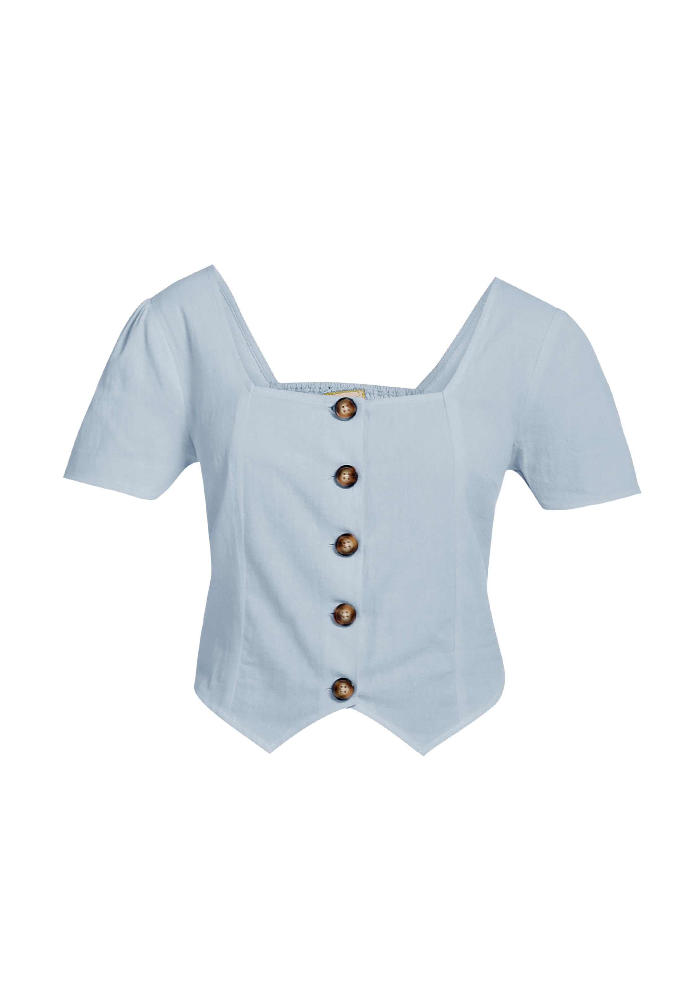 Camicie e tuniche Abbigliamento MYMO Camicia da donna in Blu Chiaro 