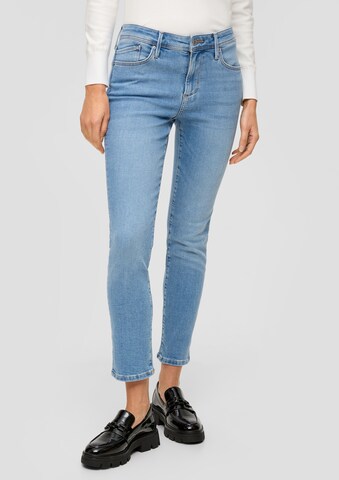 s.Oliver Slimfit Jeans in Blauw: voorkant