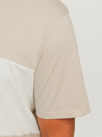 Jack & Jones Plus Μπλουζάκι 'JJELEGACY' σε μπεζ