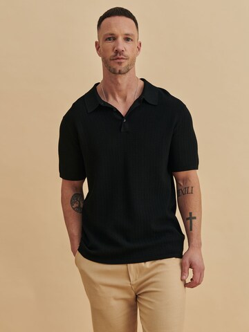 DAN FOX APPAREL Shirt 'Robert' in Black: front