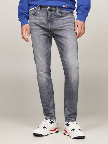 Tommy Jeans - Slimfit Vaquero 'Austin' en gris: frente