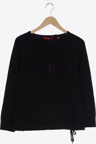 s.Oliver Sweatshirt & Zip-Up Hoodie in M in Black: front