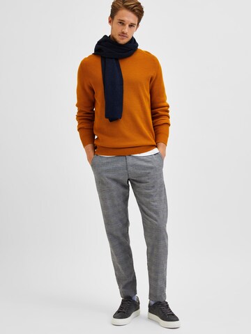 SELECTED HOMME Tapered Hose 'York' in Grau